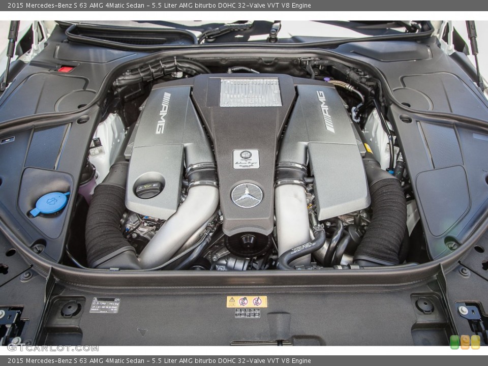 5.5 Liter AMG biturbo DOHC 32-Valve VVT V8 Engine for the 2015 Mercedes-Benz S #97058342