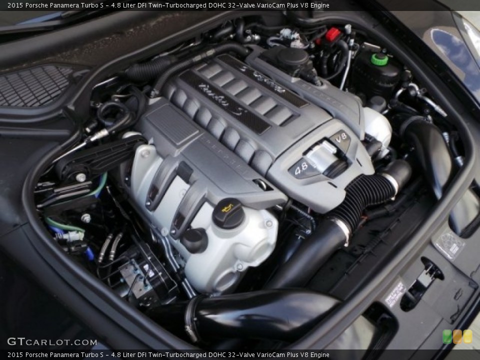 4.8 Liter DFI Twin-Turbocharged DOHC 32-Valve VarioCam Plus V8 Engine for the 2015 Porsche Panamera #97131152