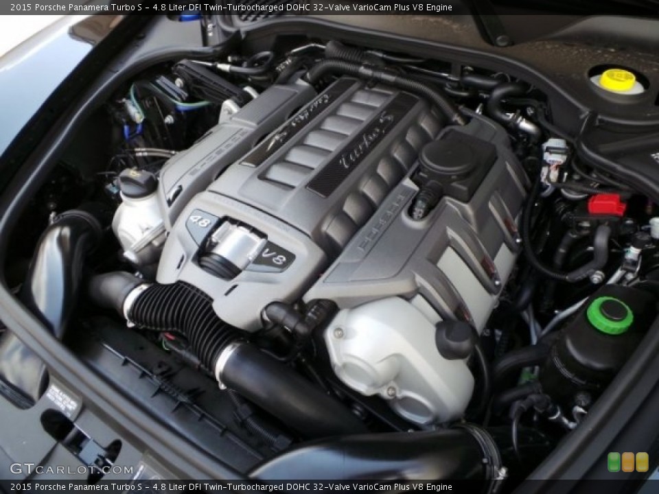 4.8 Liter DFI Twin-Turbocharged DOHC 32-Valve VarioCam Plus V8 Engine for the 2015 Porsche Panamera #97131176