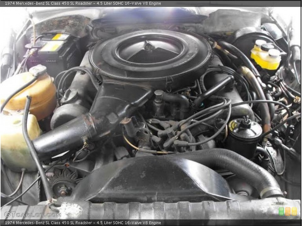 4.5 Liter SOHC 16-Valve V8 Engine for the 1974 Mercedes-Benz SL Class #97148225