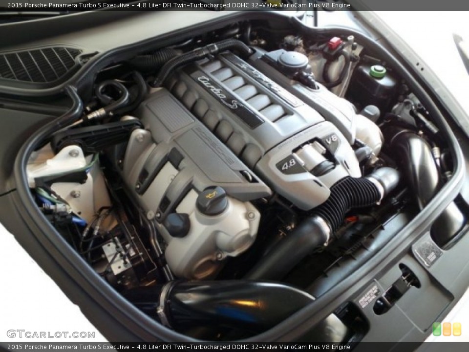 4.8 Liter DFI Twin-Turbocharged DOHC 32-Valve VarioCam Plus V8 Engine for the 2015 Porsche Panamera #97260970