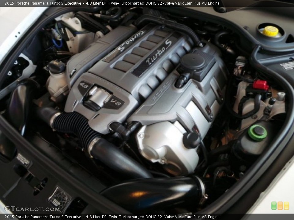 4.8 Liter DFI Twin-Turbocharged DOHC 32-Valve VarioCam Plus V8 Engine for the 2015 Porsche Panamera #97260991