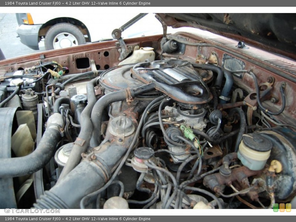 4.2 Liter OHV 12-Valve Inline 6 Cylinder Engine for the 1984 Toyota Land Cruiser #97386993