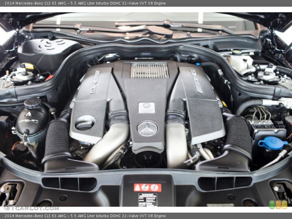 5.5 AMG Liter biturbo DOHC 32-Valve VVT V8 Engine for the 2014 Mercedes-Benz CLS #97397590