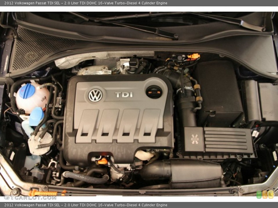 2.0 Liter TDI DOHC 16-Valve Turbo-Diesel 4 Cylinder Engine for the 2012 Volkswagen Passat #97421718