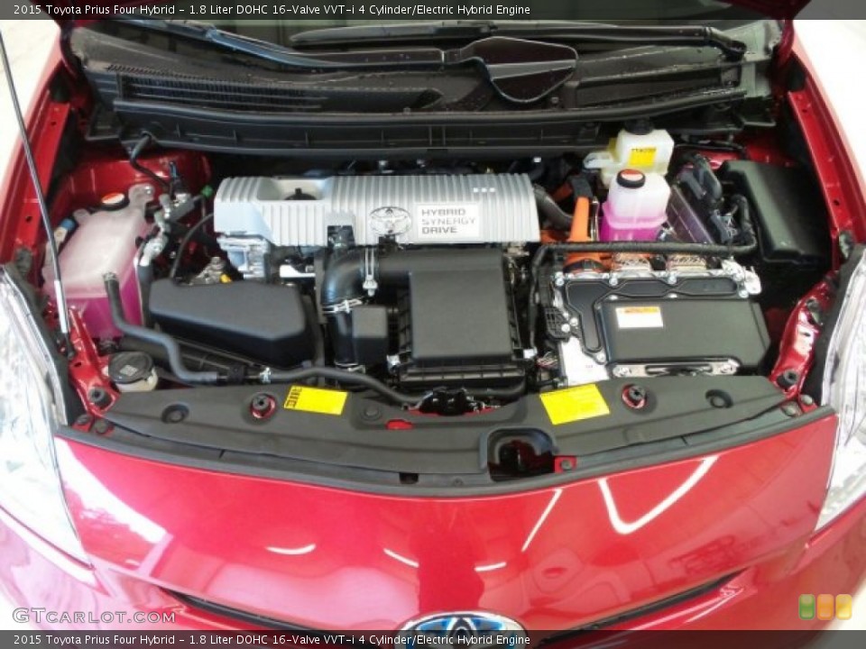 1.8 Liter DOHC 16-Valve VVT-i 4 Cylinder/Electric Hybrid 2015 Toyota Prius Engine