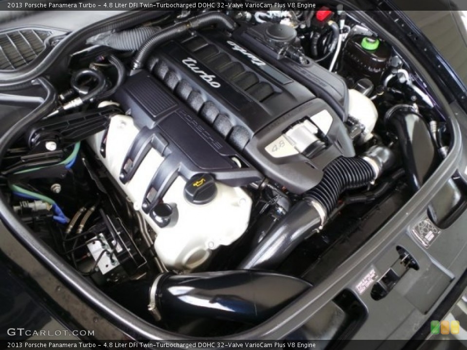 4.8 Liter DFI Twin-Turbocharged DOHC 32-Valve VarioCam Plus V8 2013 Porsche Panamera Engine