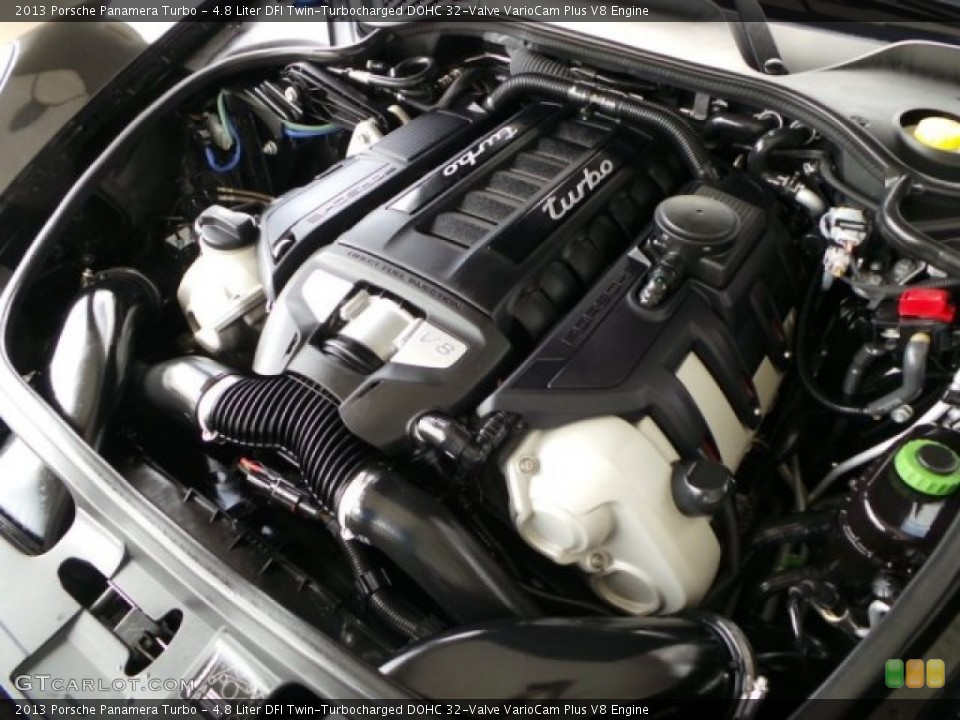 4.8 Liter DFI Twin-Turbocharged DOHC 32-Valve VarioCam Plus V8 Engine for the 2013 Porsche Panamera #97623373