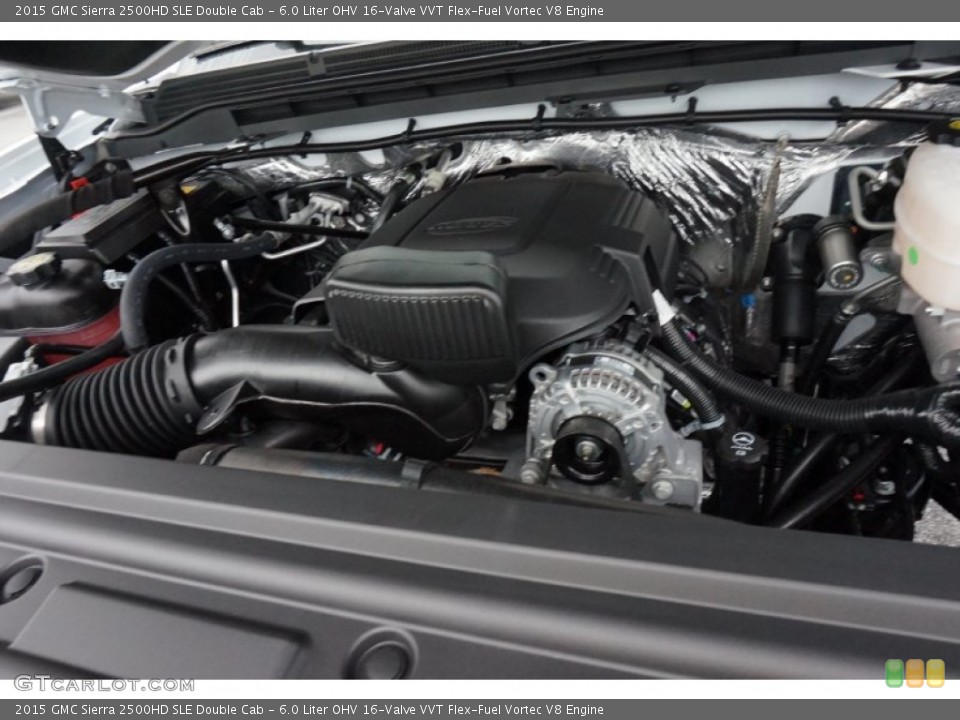 6.0 Liter OHV 16-Valve VVT Flex-Fuel Vortec V8 Engine for the 2015 GMC Sierra 2500HD #97658727