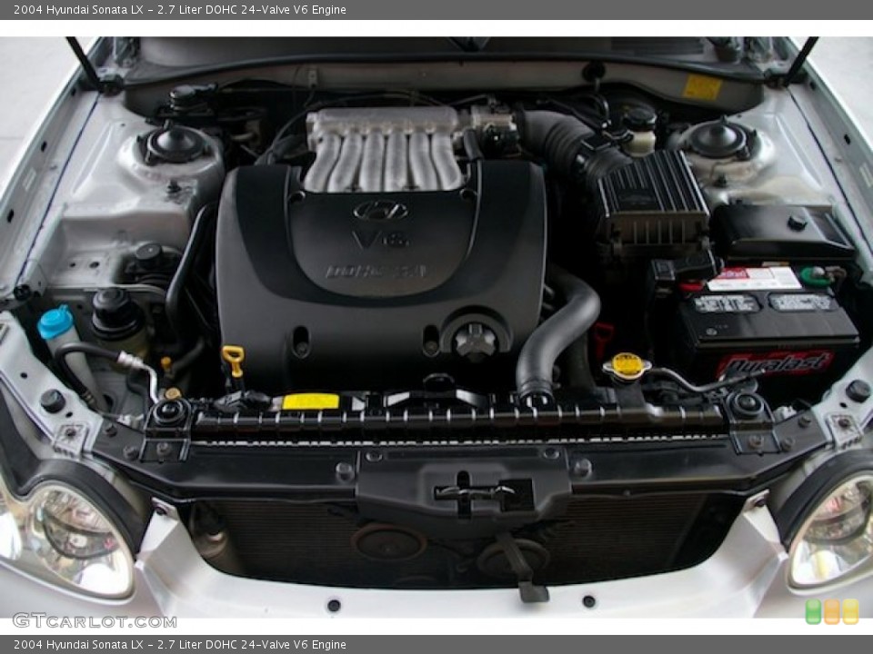 2.7 Liter DOHC 24-Valve V6 2004 Hyundai Sonata Engine