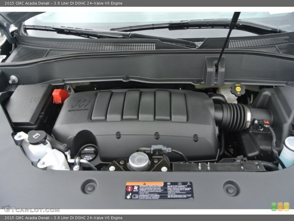 3.6 Liter DI DOHC 24-Valve V6 2015 GMC Acadia Engine