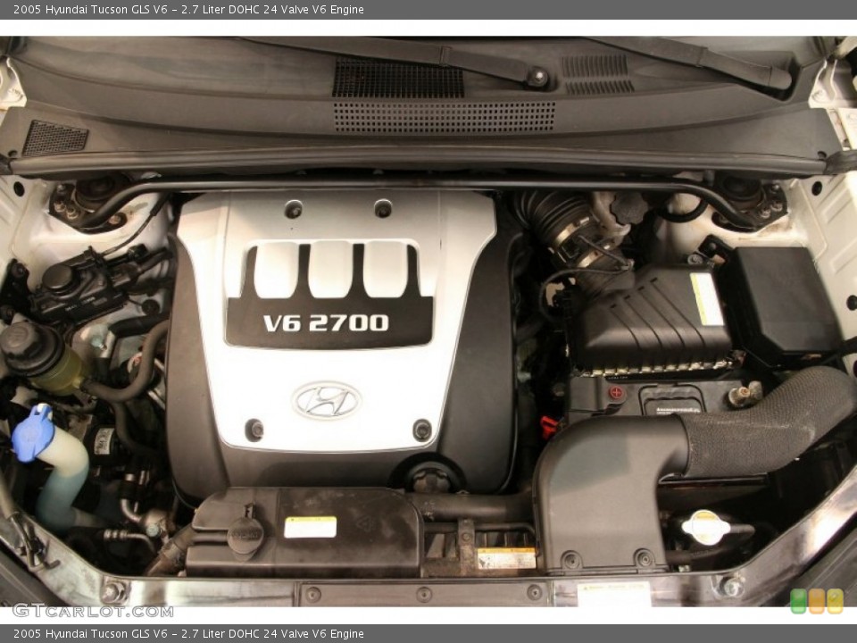 2.7 Liter DOHC 24 Valve V6 2005 Hyundai Tucson Engine