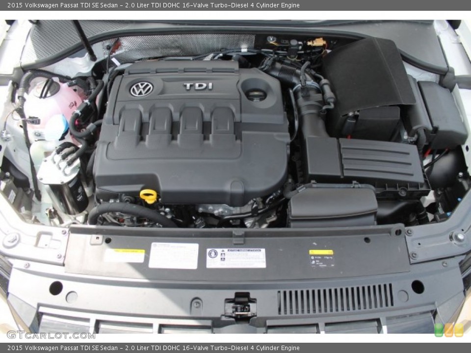 2.0 Liter TDI DOHC 16-Valve Turbo-Diesel 4 Cylinder Engine for the 2015 Volkswagen Passat #97694574