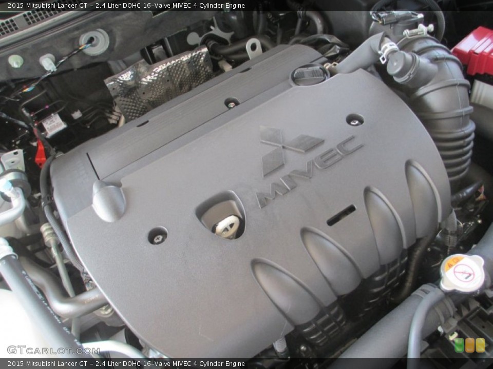 2.4 Liter DOHC 16-Valve MIVEC 4 Cylinder 2015 Mitsubishi Lancer Engine