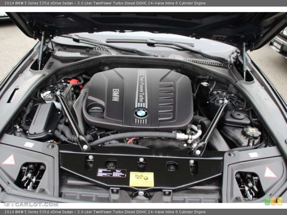 3.0 Liter TwinPower Turbo Diesel DOHC 24-Valve Inline 6 Cylinder Engine for the 2014 BMW 5 Series #97788870