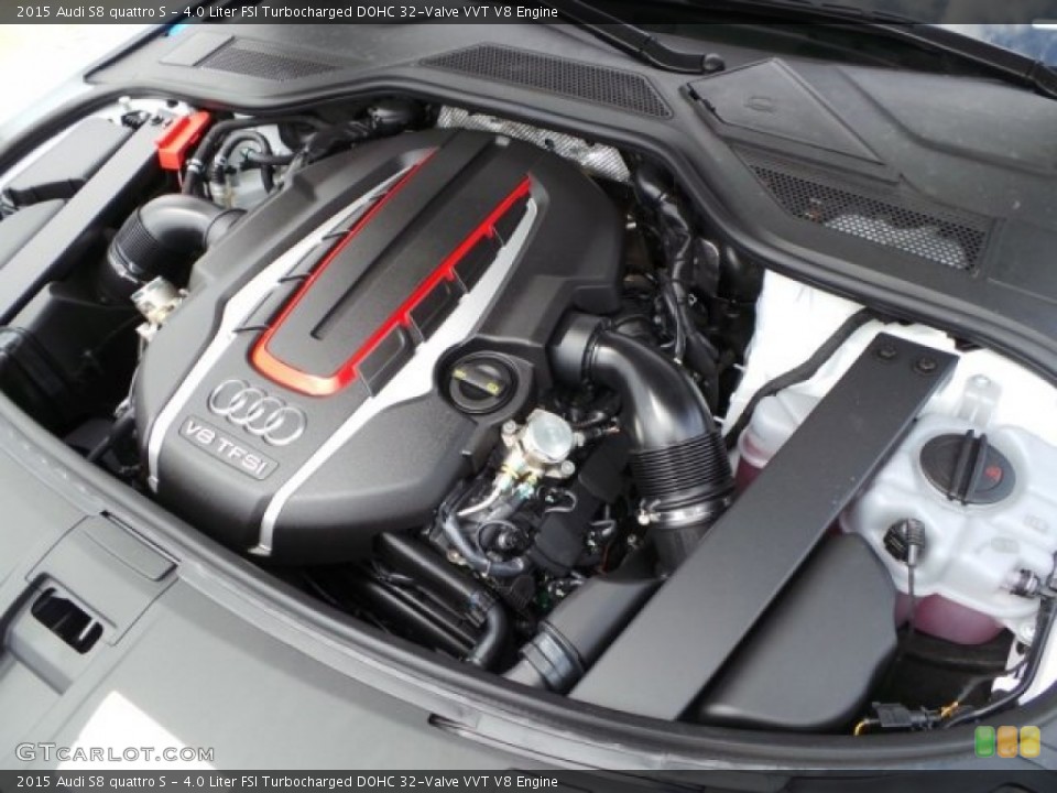 4.0 Liter FSI Turbocharged DOHC 32-Valve VVT V8 Engine for the 2015 Audi S8 #97799883