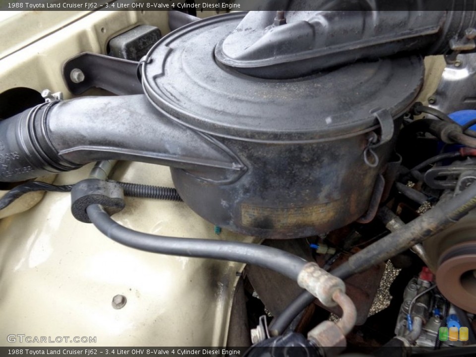 3.4 Liter OHV 8-Valve 4 Cylinder Diesel Engine for the 1988 Toyota Land Cruiser #97925371