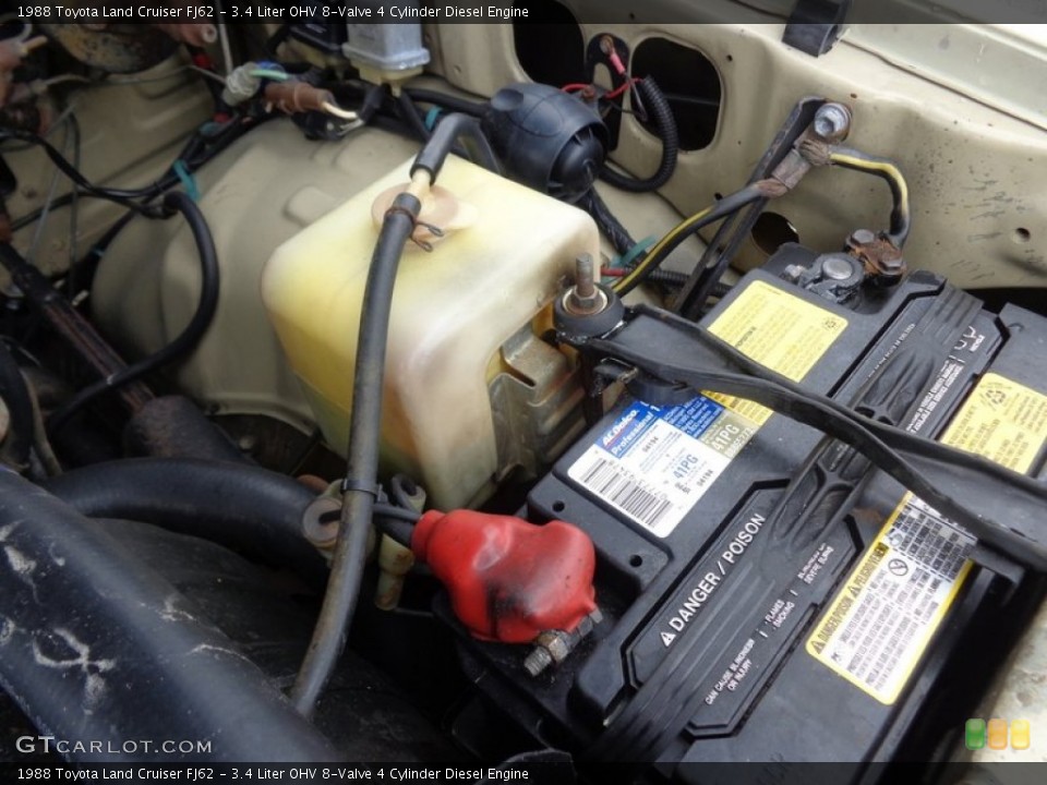 3.4 Liter OHV 8-Valve 4 Cylinder Diesel Engine for the 1988 Toyota Land Cruiser #97925389