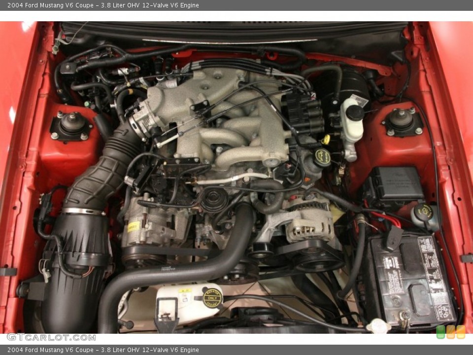 3.8 Liter OHV 12-Valve V6 Engine for the 2004 Ford Mustang #97938463