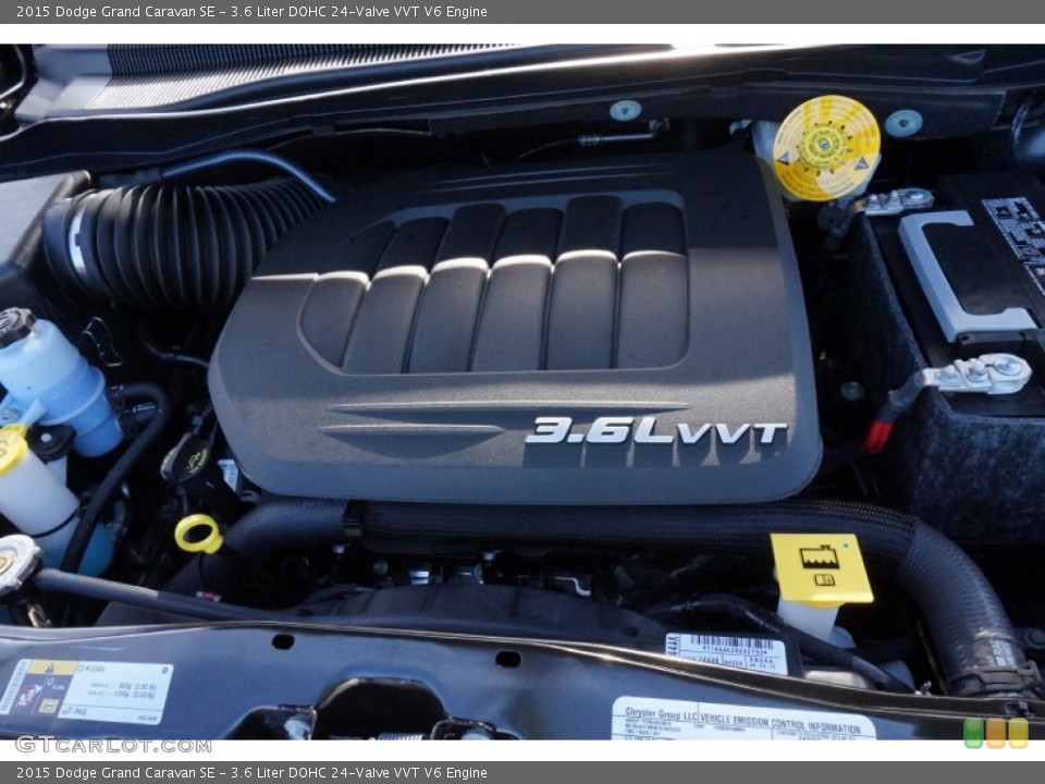 3.6 Liter DOHC 24-Valve VVT V6 Engine for the 2015 Dodge Grand Caravan #98032189