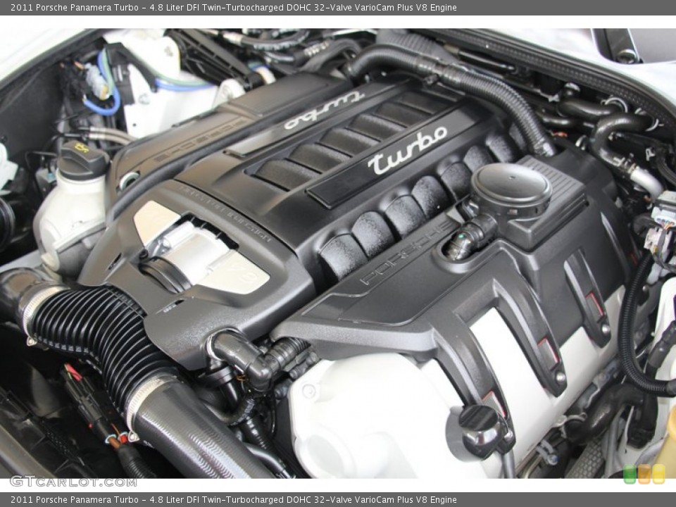 4.8 Liter DFI Twin-Turbocharged DOHC 32-Valve VarioCam Plus V8 Engine for the 2011 Porsche Panamera #98048627