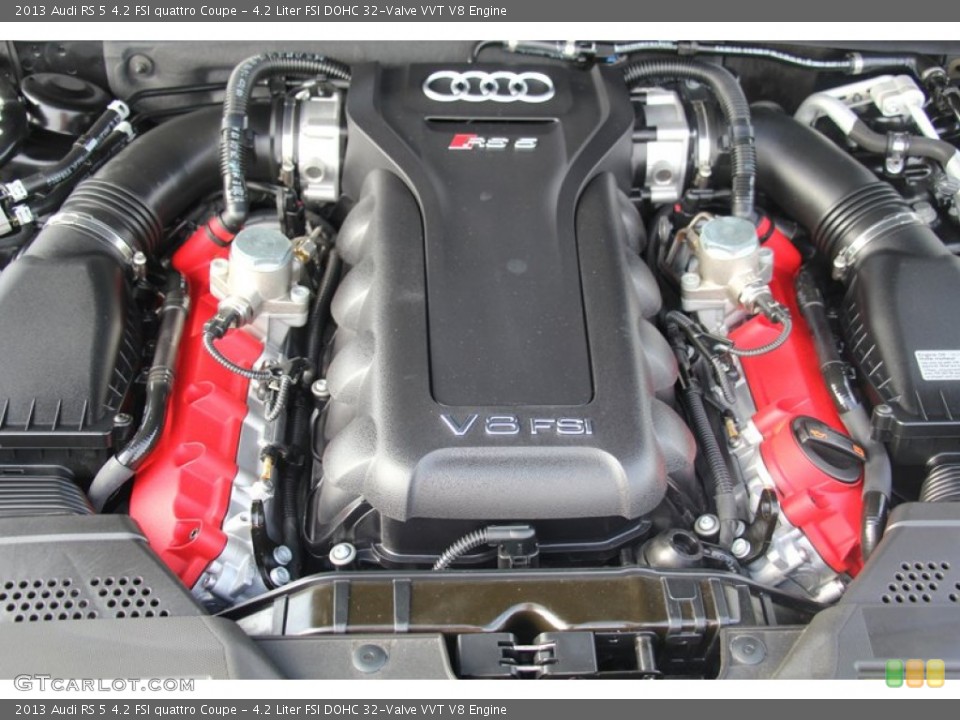 4.2 Liter FSI DOHC 32-Valve VVT V8 2013 Audi RS 5 Engine