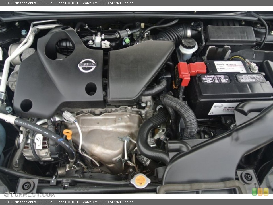 2.5 Liter DOHC 16-Valve CVTCS 4 Cylinder 2012 Nissan Sentra Engine
