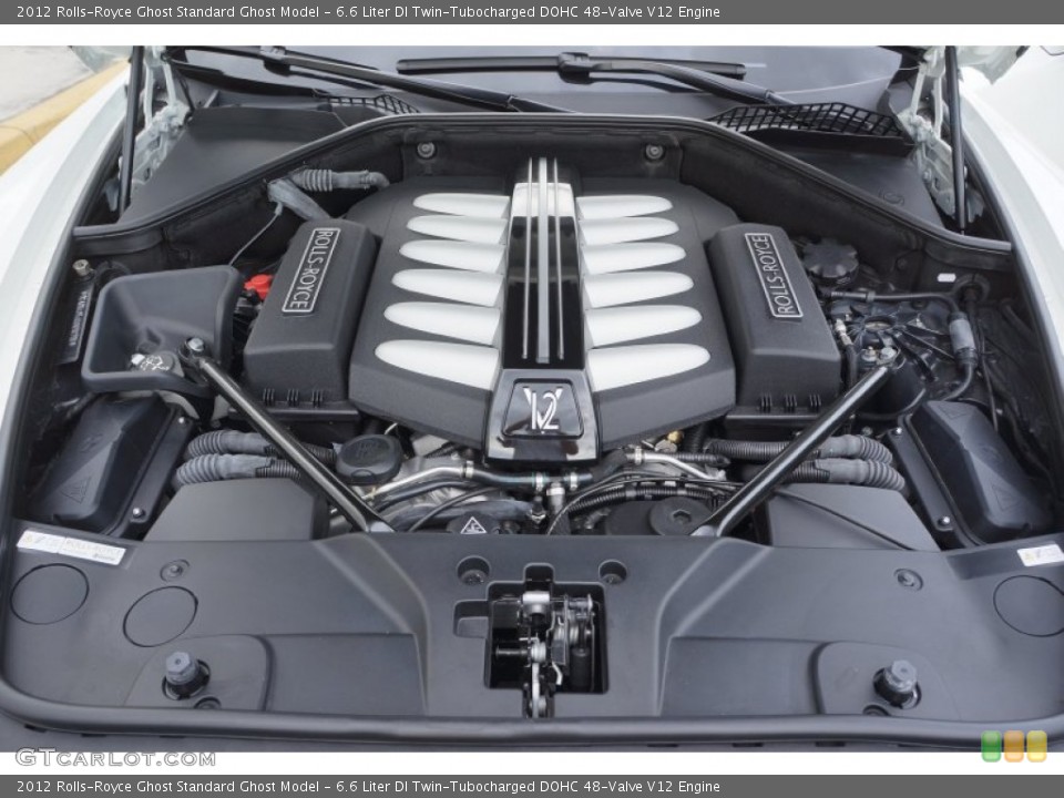 6.6 Liter DI Twin-Tubocharged DOHC 48-Valve V12 2012 Rolls-Royce Ghost Engine