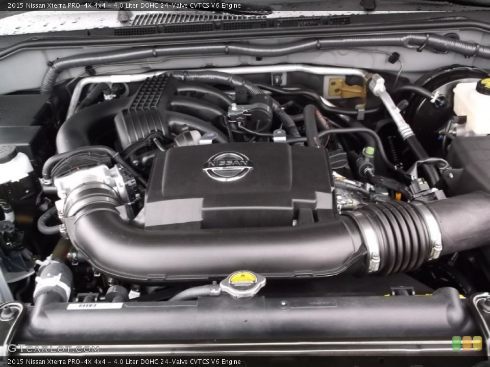 4.0 Liter DOHC 24-Valve CVTCS V6 2015 Nissan Xterra Engine