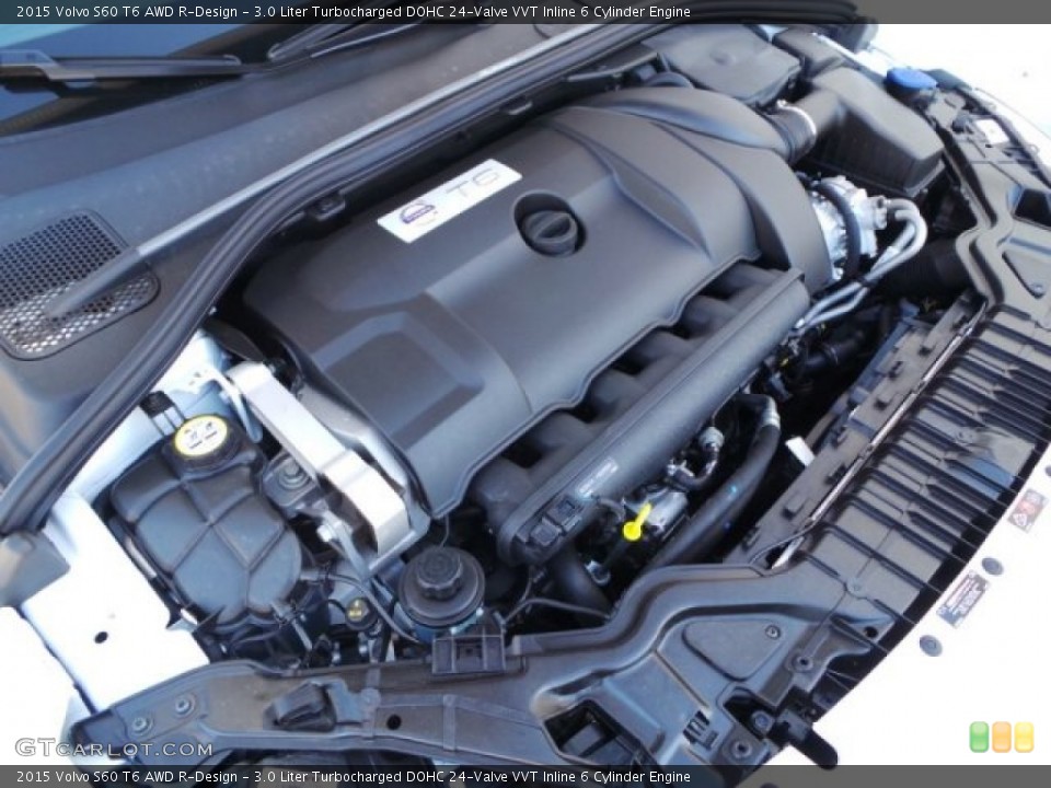 3.0 Liter Turbocharged DOHC 24-Valve VVT Inline 6 Cylinder 2015 Volvo S60 Engine