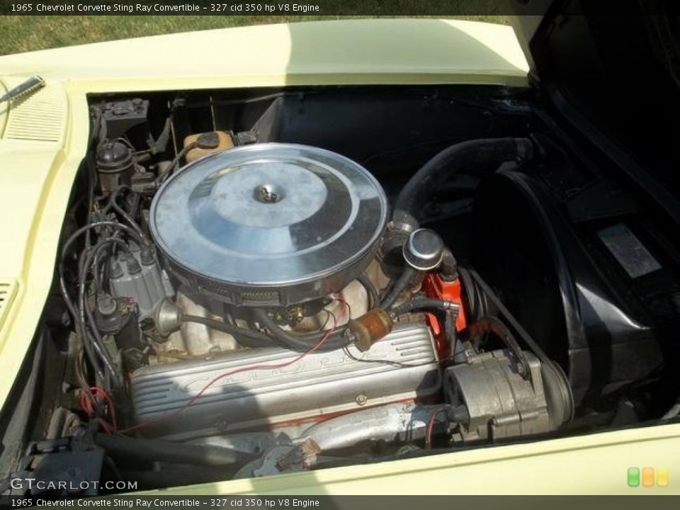 327 cid 350 hp V8 1965 Chevrolet Corvette Engine