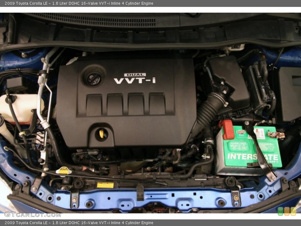 1.8 Liter DOHC 16-Valve VVT-i Inline 4 Cylinder Engine for the 2009 Toyota Corolla #98322010