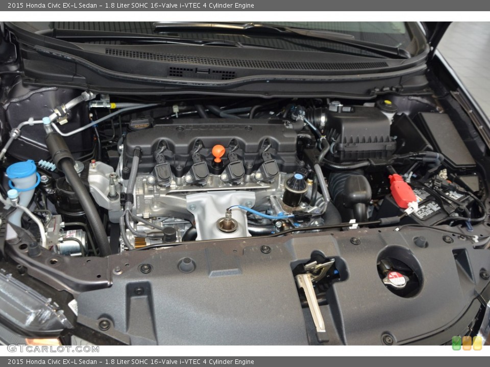 1.8 Liter SOHC 16-Valve i-VTEC 4 Cylinder Engine for the 2015 Honda Civic #98347416