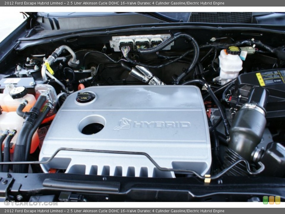 2.5 Liter Atkinson Cycle DOHC 16-Valve Duratec 4 Cylinder Gasoline/Electric Hybrid 2012 Ford Escape Engine