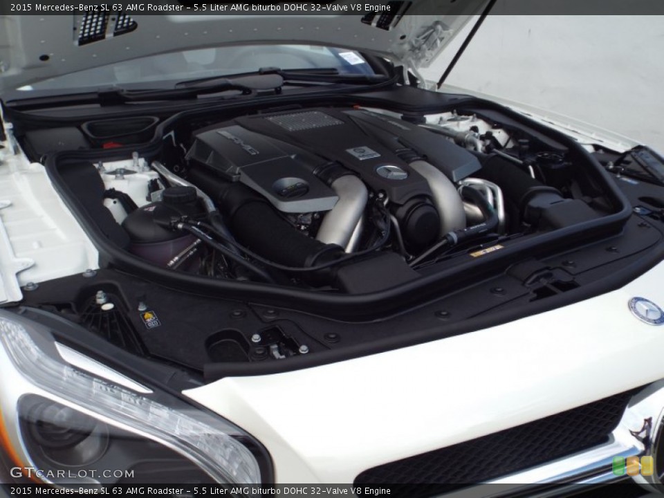5.5 Liter AMG biturbo DOHC 32-Valve V8 Engine for the 2015 Mercedes-Benz SL #98446025