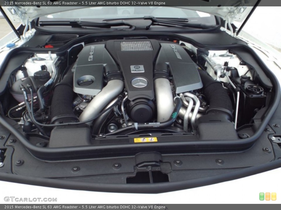 5.5 Liter AMG biturbo DOHC 32-Valve V8 Engine for the 2015 Mercedes-Benz SL #98446052