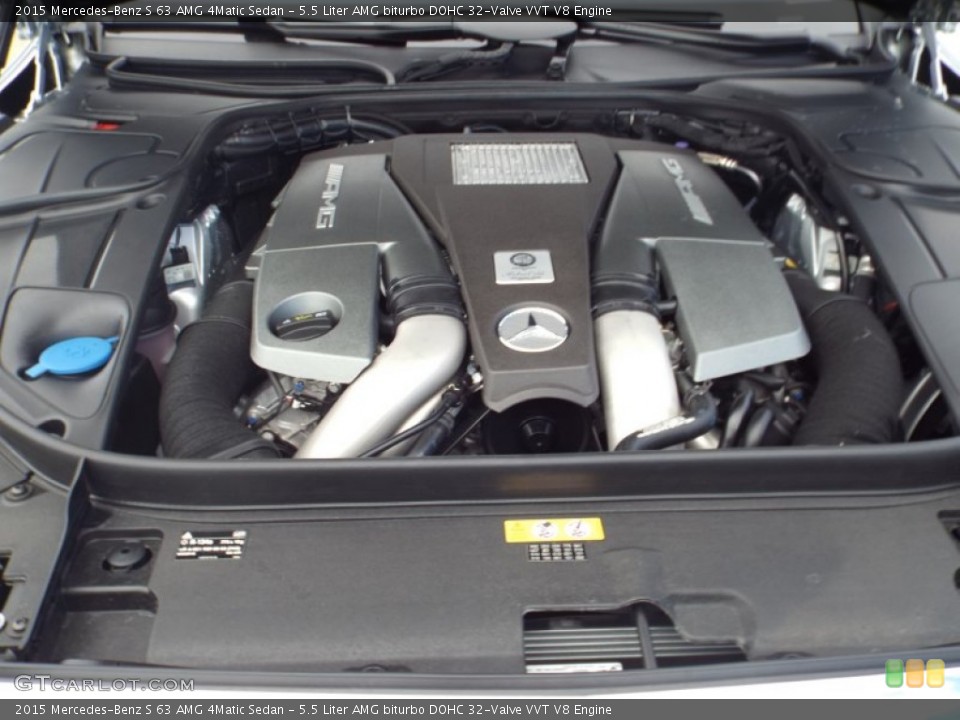 5.5 Liter AMG biturbo DOHC 32-Valve VVT V8 Engine for the 2015 Mercedes-Benz S #98447678
