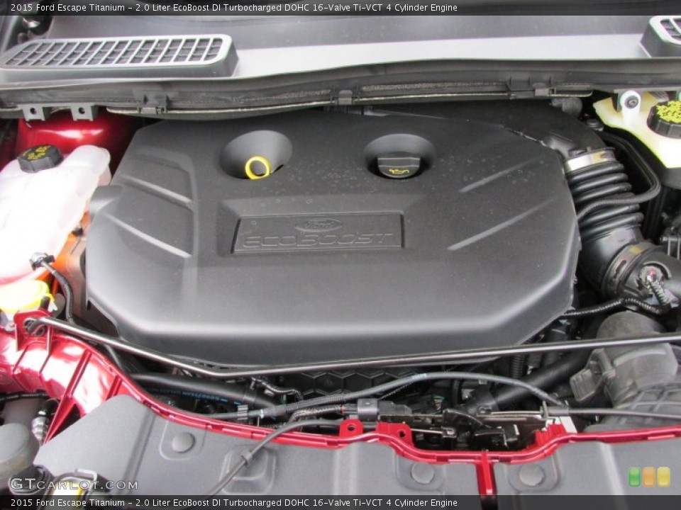 2.0 Liter EcoBoost DI Turbocharged DOHC 16-Valve Ti-VCT 4 Cylinder 2015 Ford Escape Engine