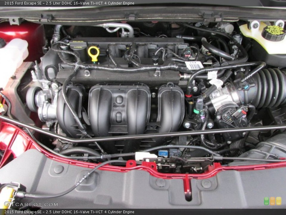 2.5 Liter DOHC 16-Valve Ti-VCT 4 Cylinder 2015 Ford Escape Engine