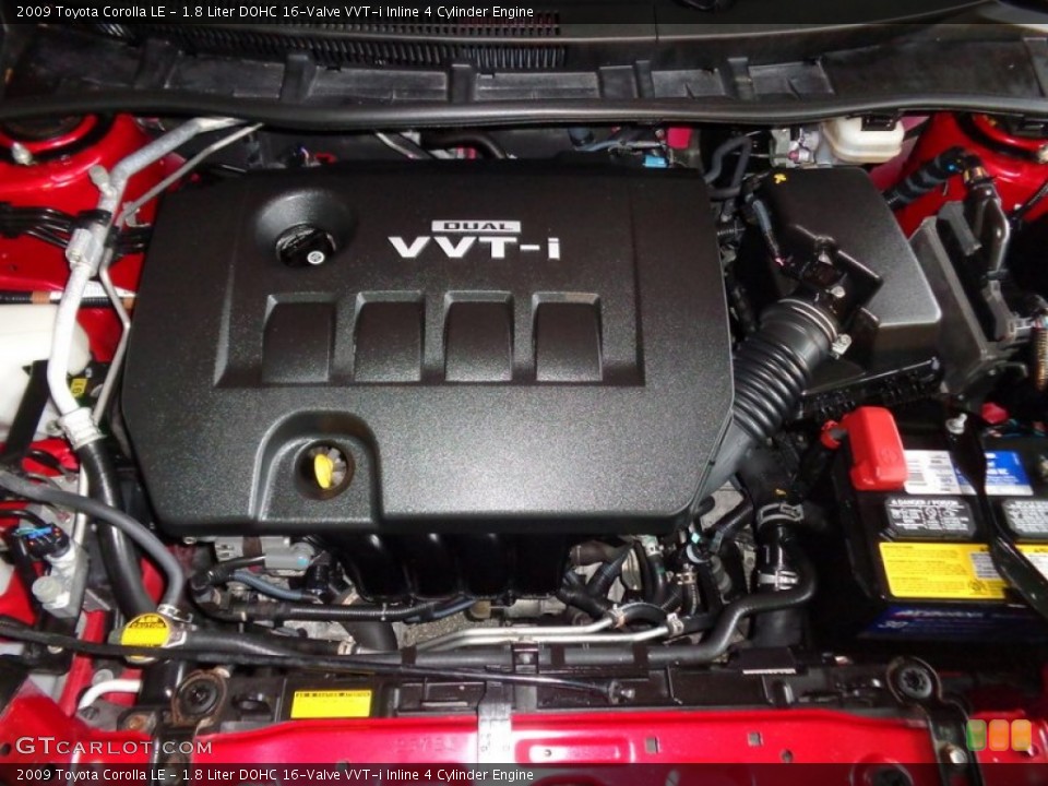 1.8 Liter DOHC 16-Valve VVT-i Inline 4 Cylinder Engine for the 2009 Toyota Corolla #98562950
