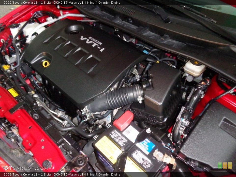 1.8 Liter DOHC 16-Valve VVT-i Inline 4 Cylinder Engine for the 2009 Toyota Corolla #98563370