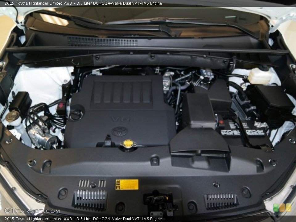 3.5 Liter DOHC 24-Valve Dual VVT-i V6 Engine for the 2015 Toyota Highlander #98569798