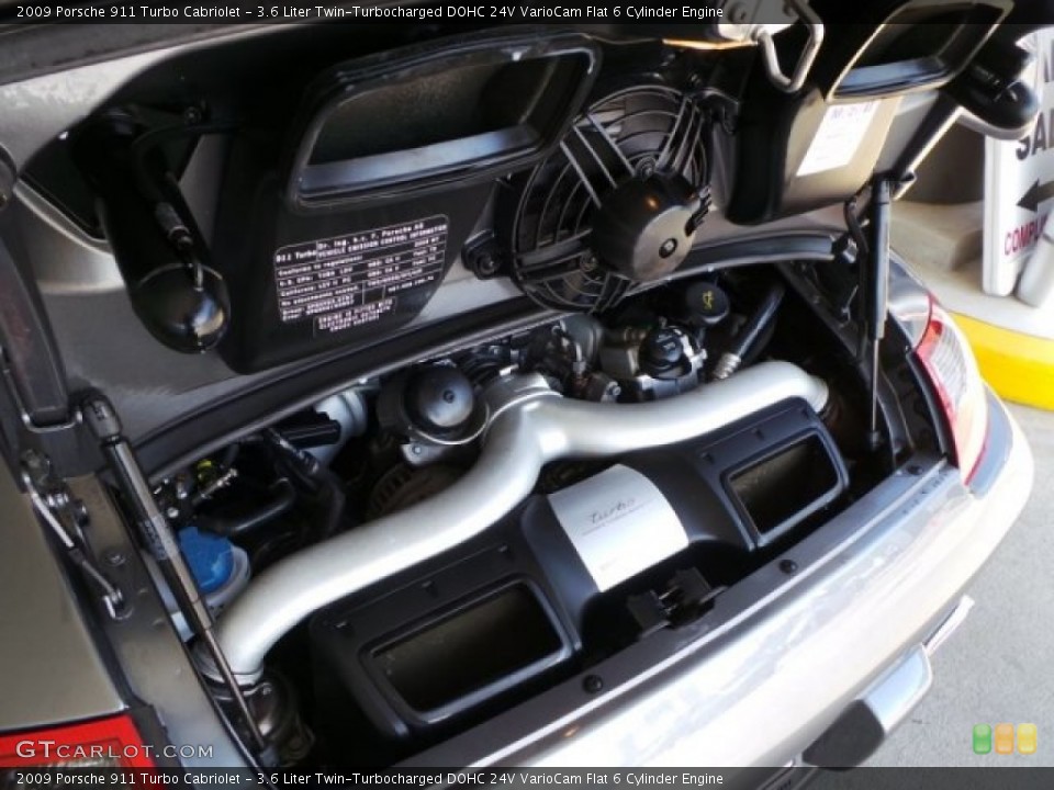 3.6 Liter Twin-Turbocharged DOHC 24V VarioCam Flat 6 Cylinder Engine for the 2009 Porsche 911 #98569909