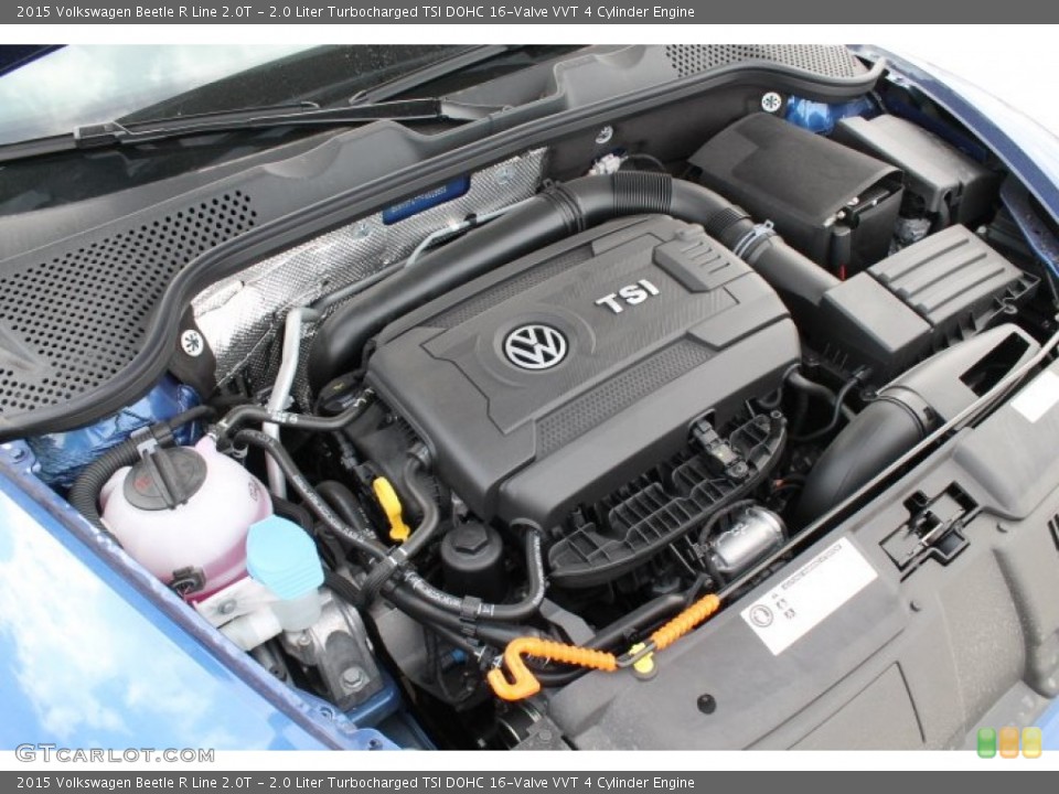 2.0 Liter Turbocharged TSI DOHC 16-Valve VVT 4 Cylinder 2015 Volkswagen Beetle Engine