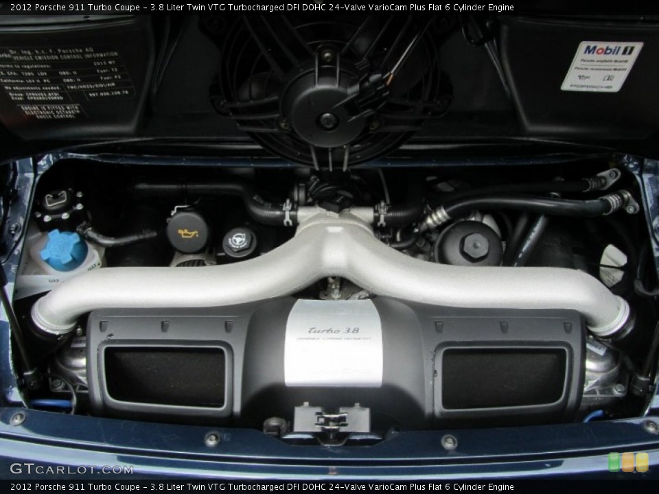 3.8 Liter Twin VTG Turbocharged DFI DOHC 24-Valve VarioCam Plus Flat 6 Cylinder Engine for the 2012 Porsche 911 #98641256
