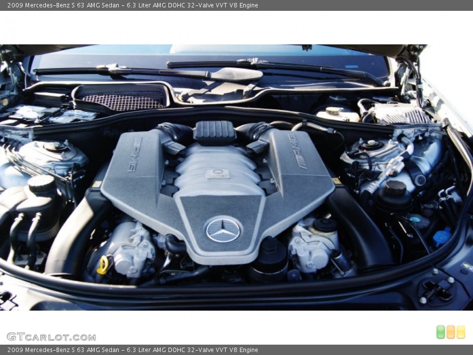 6.3 Liter AMG DOHC 32-Valve VVT V8 2009 Mercedes-Benz S Engine