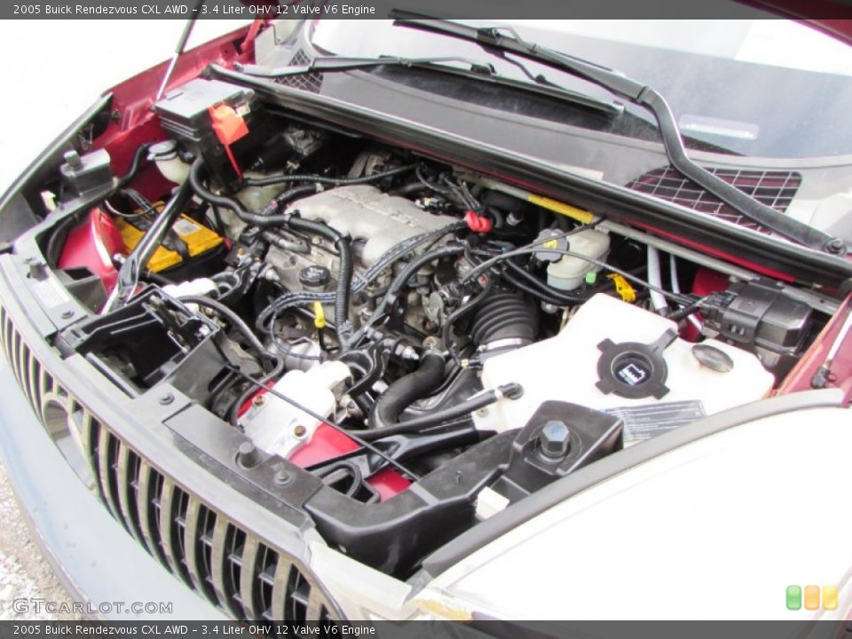 3.4 Liter OHV 12 Valve V6 Engine for the 2005 Buick Rendezvous #98709178