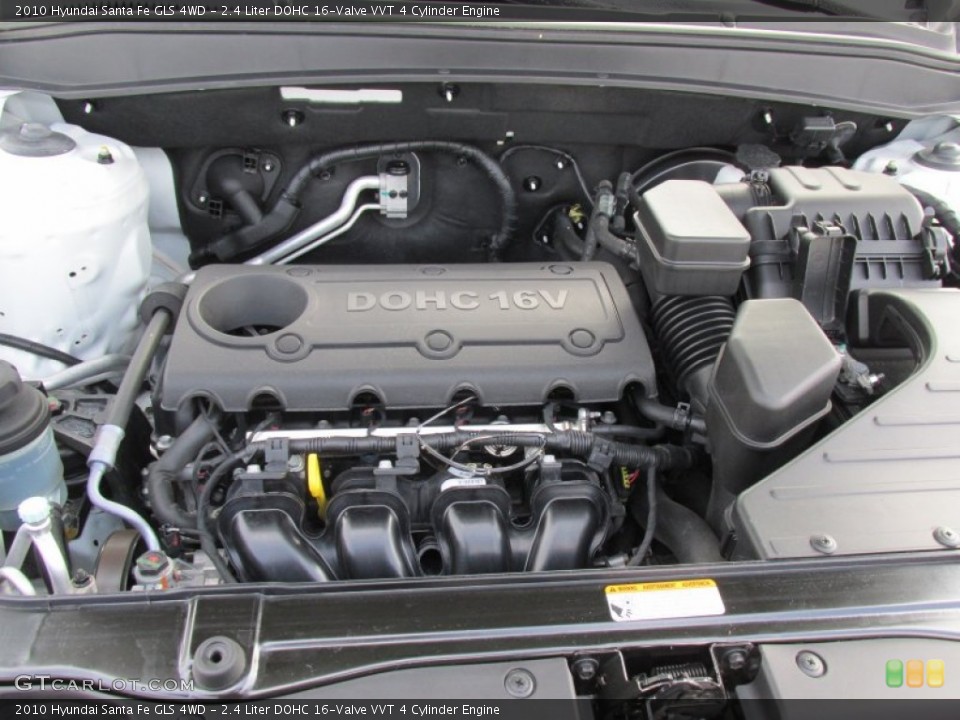 2.4 Liter DOHC 16-Valve VVT 4 Cylinder Engine for the 2010 Hyundai Santa Fe #98714686