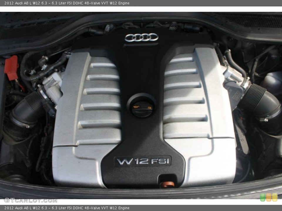 6.3 Liter FSI DOHC 48-Valve VVT W12 Engine for the 2012 Audi A8 #98738108