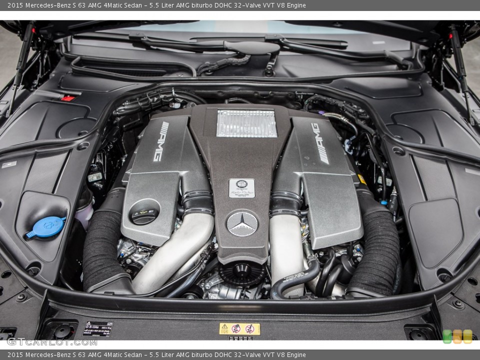 5.5 Liter AMG biturbo DOHC 32-Valve VVT V8 Engine for the 2015 Mercedes-Benz S #98774863